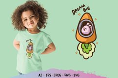 Bunny with Carrot Rocket for Kids T-Shirt Product Image 1