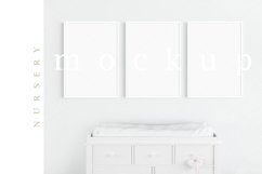 Kids Interior Nursery A4 White Frame Digital Mockup/M173 Product Image 1