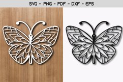 Butterfly Paper Template SVG design Product Image 1