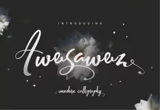 Awesawez - Free Font of The Week Product Image 1