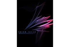 Vector abstract wave lines that flow isolated on a black Product Image 1