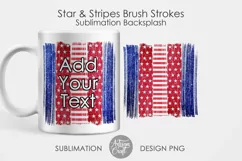Brush stroke PNG, Stars and Stripes, sublimation backgrounds Product Image 1