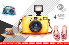 90s Beach Day Essentials Sublimation Product Image 1