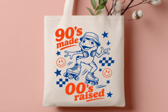 90s Made 00s Raised SVG, Retro Frog Roller Skating PNG Product Image 3
