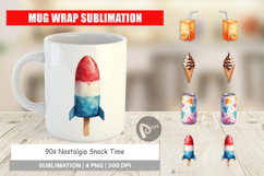 90s Nostalgia Snack Time Mug Wrap Product Image 1