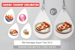 90s Nostalgia Snack Time Earring Product Image 1