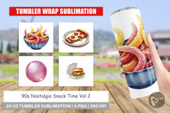 90s Nostalgia Snack Time Tumbler Product Image 1