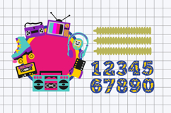 90s cake topper 3D SVG Product Image 2
