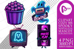 90s VHS Horror Store Sublimation Product Image 1
