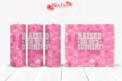 Raised on 90s Country | Cowgirl | 20oz Tumbler Wrap Product Image 1
