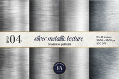 Silver Metallic Texture |Brushed Metal Background Product Image 1