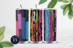 Neon Crayon Drip Texture | Bright Dripping Crayon Pattern Product Image 2