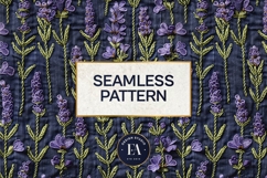 Embroidered Denim Digital Paper| Denim Pattern Product Image 3