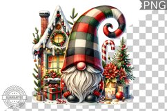 Christmas Gnome Sublimation - Clipart PNG Design Product Image 1