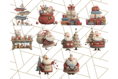 Santa Claus Clipart, North Pole Holiday PNG Graphics Product Image 7
