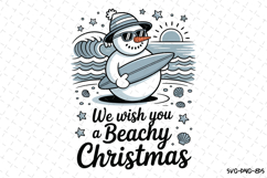 We Wish you a Beachy Christmas Svg | Christmas Svg | Svg Product Image 1