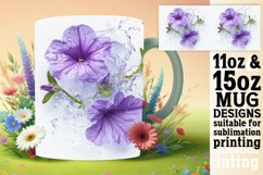 Lily Reflections: Sublimation Art Mug Wrap 11oz 15oz Product Image 1