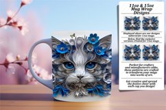 Cat Comfort: Sublimation Cat Lover Mug - 3D Design Product Image 1