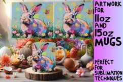 Charming Bunny Mug Sublimation: Easter Magic Product Image 1