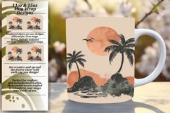Modern Boho Pattern Wrap for Tumblers 11oz 15oz Product Image 1