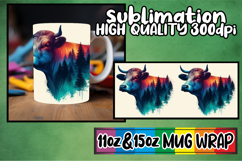 Graceful elegance 11oz 15oz mug wrap, Animals Art Product Image 1