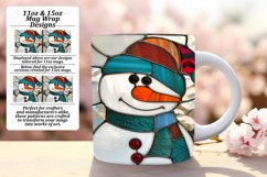 Holiday Snowman 3D Wrap for Tumblers Product Image 1