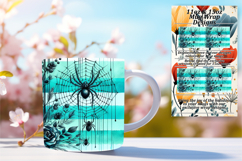 Lovely 15oz Mug Wrap Png Design , Halloween Product Image 1
