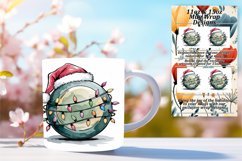 Stylish 11oz Mug Wrap Png Template , Holiday Product Image 1