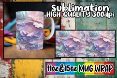 Abstract Splendor Mug Wrap, 11oz 15oz Sublimation Product Image 1