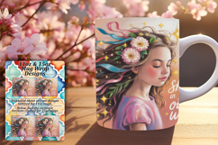 Beautiful 11oz Mug Wrap Png Artwork , Girl Quote Product Image 1