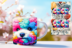 Creative 11oz Mug Wrap Png Design , Dog Product Image 1