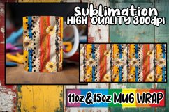 Colorful 3D Leopard Floral Mug Wrap Patterns Product Image 1