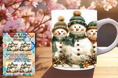 Christmas Gingerbread Mug Wrap 11oz/15oz Winter Art Product Image 1