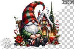 Christmas Gnome Sublimation - Clipart PNG Bundle Product Image 13