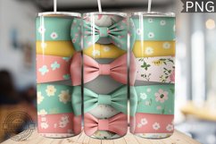 Spring Fling Bow Tumbler Wrap -High Quality 300 Dpi Product Image 1