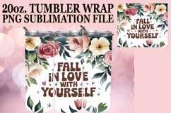 SWEET HARMONY 20oz TUMBLER WRAP, Flower Quote Product Image 1