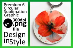 Blossom Magic: Sublimated Round Designs Art PNG Product Image 1
