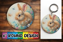 Bunny Watercolor Assorted Circles Compilation Product Image 1