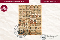 USA Vintage Patriotic fussy cut ephemera tag and bookmark Product Image 1
