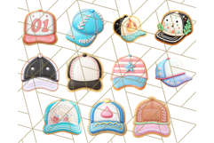 Baseball Cap Cookie Clipart PNG, Fun Hats in Cute Styles Png Product Image 3