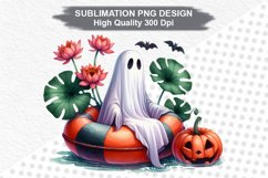 Halloween Ghost - Halloween clipart Sublimation PNG Design Product Image 1
