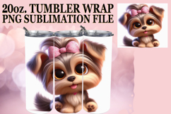 Sweet Memories 20oz tumbler wrap, 3D Dog Product Image 1