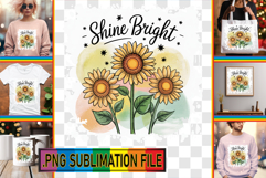 Cozy TSHIRT Sublimation Art PNG, Flowers Quote Product Image 1