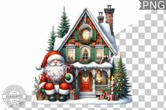 Christmas Santa Sublimation - Clipart PNG Design Product Image 1