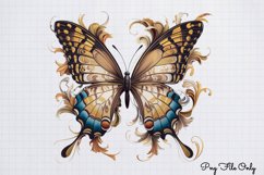Smoke Butterflies Clipart PNG Product Image 1