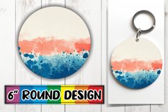 Floral Symphony PNG: Springtime Sublimated Charm Keychain Product Image 1