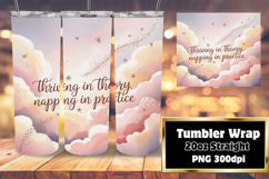 SLEEK 20oz Sublimation Tumbler Template , Girl Quote Product Image 1