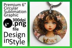 Sleek Round Design Car Coaster PNG , Fairy Product Image 1