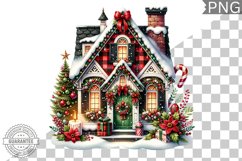 Christmas House Sublimation - Clipart PNG Design Product Image 1