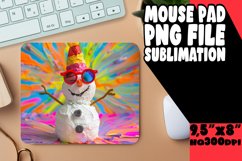 Christmas in July Snowman Mouse Pad - Winter Magic Product Image 1
